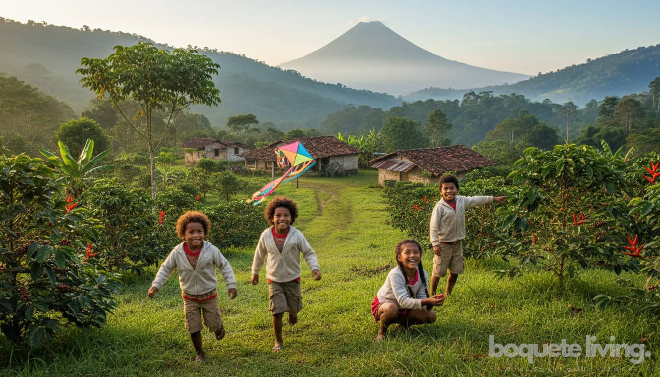 Kids Playing in Boquete, Panama